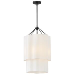 Gwen LED Pendant in Black by Hinkley