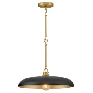 Sadie LED Pendant in Lacquered Brass by Hinkley