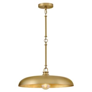 Sadie LED Pendant in Lacquered Brass by Hinkley