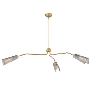 Altman LED Chandelier in Lacquered Brass by Hinkley