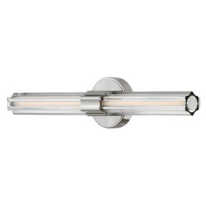 Georgette LED Bathroom Vanity Light in Polished Nickel by Hinkley