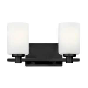 Karlie LED Bathroom Vanity Light in Black by Hinkley