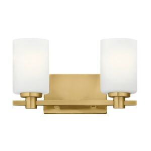 Karlie LED Bathroom Vanity Light in Lacquered Brass by Hinkley