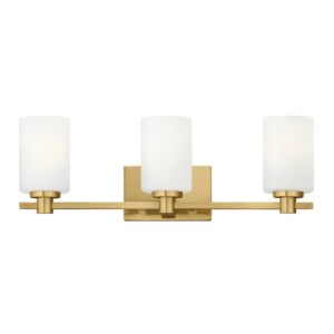 Karlie LED Bathroom Vanity Light in Lacquered Brass by Hinkley