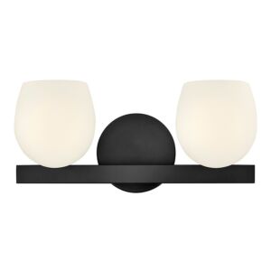 Mae LED Bathroom Vanity Light in Black by Hinkley