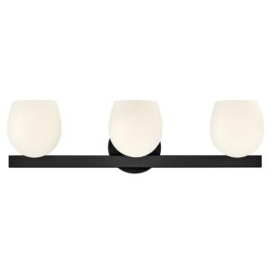 Mae LED Bathroom Vanity Light in Black by Hinkley