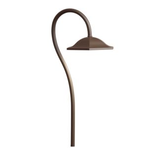 No Family LED Shepherd's Crook Path Ligh in Textured Architectural Bronze by Kichler