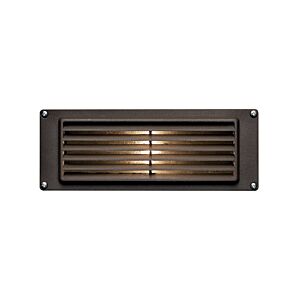 Louvered Brick Light 1-Light LED Brick Light in Bronze