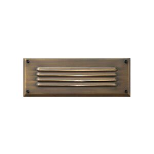 Hardy Island Louvered Brick Light 1-Light LED Brick Light in Matte Bronze