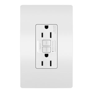 LeGrand Radiant Self-Testing GFCI Outlet in White