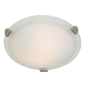 Artcraft Clip Flush 2-Light Ceiling Light in Brushed Nickel