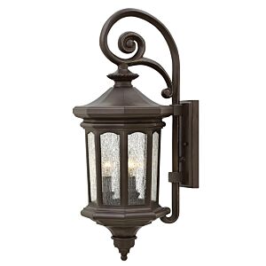 Hinkley Raley 3-Light Outdoor Light In Oil Rubbed Bronze