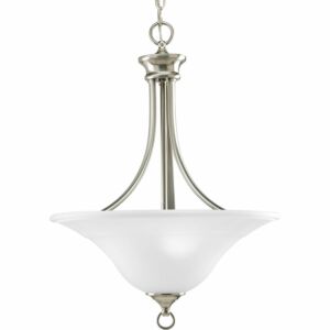 Trinity 3-Light Foyer Pendant in Brushed Nickel