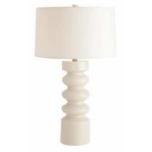 Wheaton One Light Table Lamp in White Crackle by Arteriors