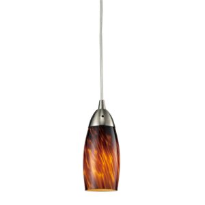 Milan 1-Light Mini Pendant in Satin Nickel