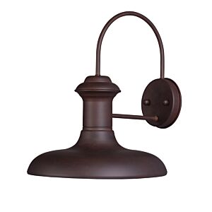 Wharf One Light Outdoor Wall Lantern in Empire Bronze by Maxim