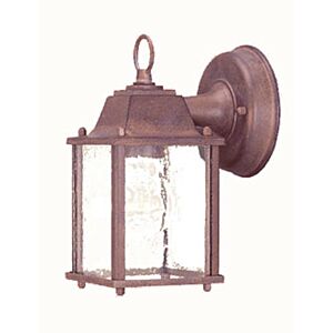 Builder's Choice 1-light Burled Walnut Wall light With Seeded Glass