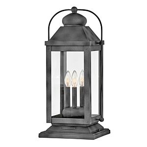 Hinkley Anchorage 3-Light Outdoor Light In Aged Zinc