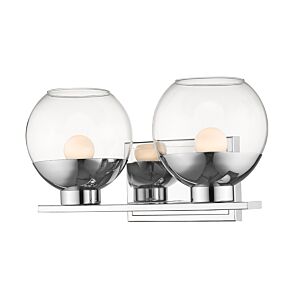 Z-Lite Osono 2-Light Bathroom Vanity Light In Chrome