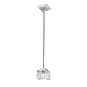 Z-Lite Rubicon 1-Light Mini Pendant Light In Brushed Nickel