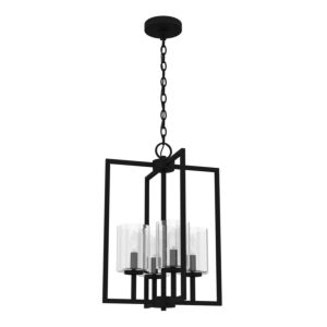 Kerrison 4-Light Pendant in Natural Black Iron