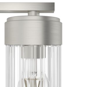 Hunter Gatz 4-Light Bathroom Vanity Light in Brushed Nickel