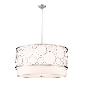 Z-Lite Kendall 5-Light Pendant Light In Brushed Nickel