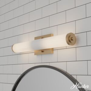 Hunter Holly Grove 2-Light Bathroom Vanity Light in Alturas Gold