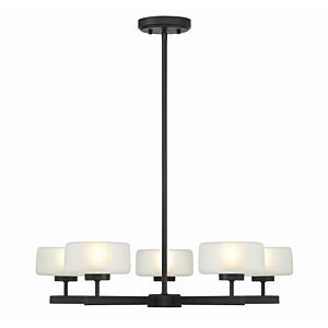 Falster 5-Light LED Chandelier in Matte Black