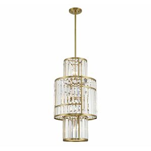 Rohe 8-Light Pendant in Warm Brass