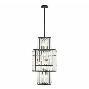 Rohe 8-Light Pendant in Matte Black