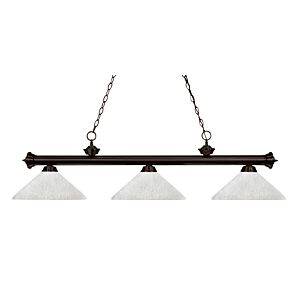 Z-Lite Riviera 3-Light Linear Pendant Light In Bronze