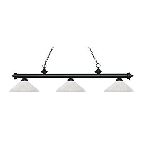 Z-Lite Riviera 3-Light Linear Pendant Light In Matte Black