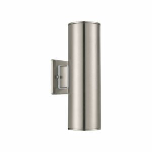 Ascoli Two Light Outdoor Wall Mount in Stainless Steel by Eglo USA