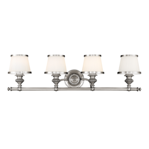  Milton Bathroom Vanity Light in Polished Nickel