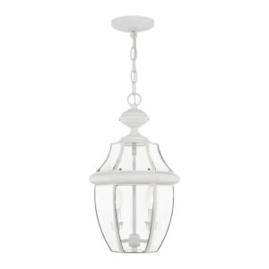 Monterey 2-Light Outdoor Pendant in White