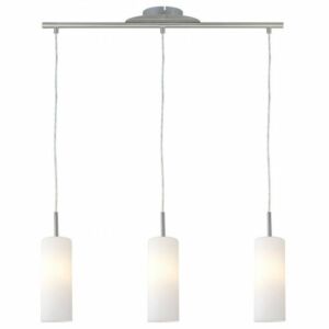 Troy 3 Three Light Island Pendant in Matte Nickel by Eglo USA