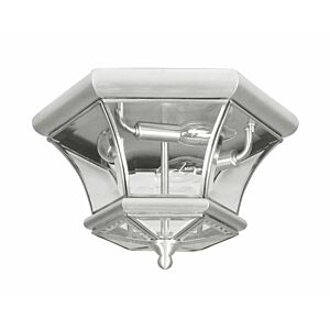 Monterey 3-Light Outdoor Ceiling Mount in Brushed Nickel