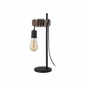 Violon One Light Table Lamp in Black, Dark Brown by Eglo USA