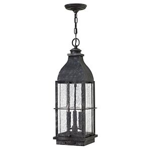 Hinkley Bingham 3-Light Outdoor Light In Greystone