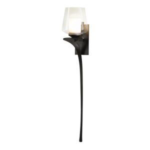 Hubbardton Forge 27 Antasia Double Glass Sconce in Dark Smoke