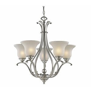 Monrovia 5-Light Chandelier in Brushed Nickel