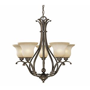 Monrovia 5-Light Chandelier in Royal Bronze