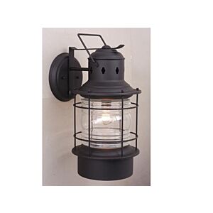 Hyannis 1-Light Outdoor Wall Mount in Textured Black