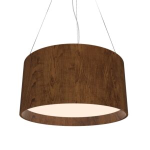 Cylindrical LED Pendant in Imbuia