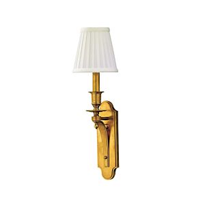 Beekman One Light Wall Sconce in Aged Brass by Hudson Valley