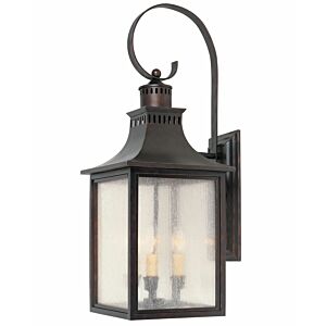 Monte Grande Three Light Wall Lantern in English Bronze by Savoy House