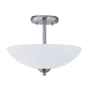 Taylor Two Light Semi Flush Mount in Satin Nickel by Maxim