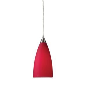 Vesta 1-Light Mini Pendant in Satin Nickel