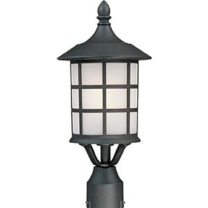 Artcraft York Collection Outdoor Post Light in Black